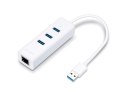 Karta sieciowa USB TP-Link UE330 z 3-portowym hubem USB 3.0