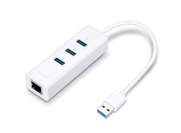 Karta sieciowa USB TP-Link UE330 z 3-portowym hubem USB 3.0