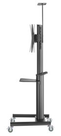 Uchwyt/Stojak do telewizora mobilny z kółkami 37" - 70" czarny