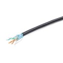 Kabel sieciowy zewnętrzny Gembird FTP kat-5e żelowany 305m czarny