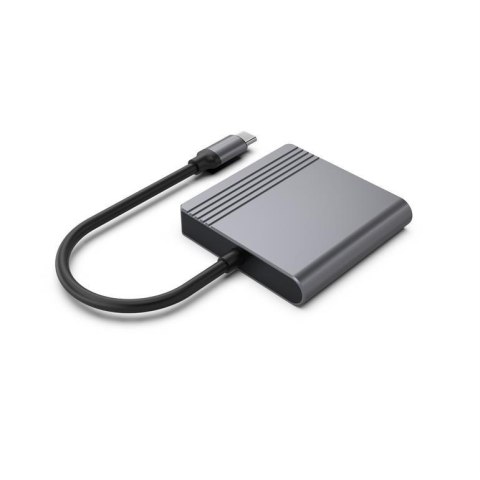 Adapter USB-C męski do HDMI + DP, 4K przy 60 Hz Gembird czarny