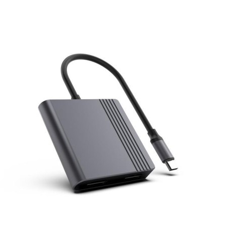 Adapter USB-C męski do HDMI + DP, 4K przy 60 Hz Gembird czarny