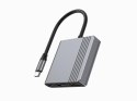 Adapter USB-C męski do USB-A + HDMI + PD, Gembird szary