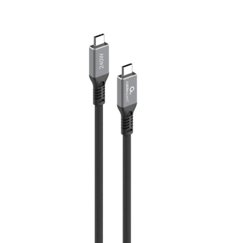 Kabel USB 4 typu C Power Delivery (PD) do ładowania i transmisji danych 0.3 m czarny Gembird