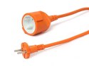 Kabel zasilający - przedłużacz zewnętrzny 20m Gembird pomarańczowy