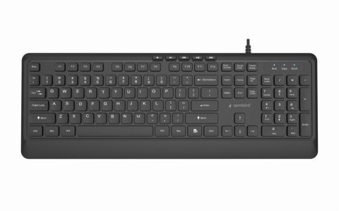 Klawiatura typu "czekoladki" USB (A+C) Gembird KB-MCH-05 1.8m czarna