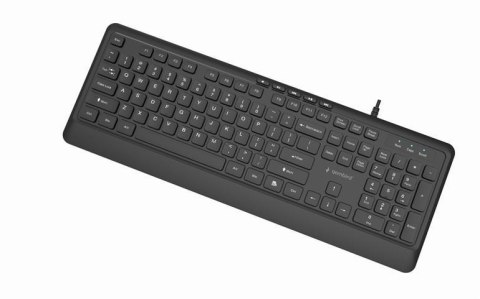 Klawiatura typu "czekoladki" USB (A+C) Gembird KB-MCH-05 1.8m czarna