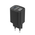 Ładowarka sieciowa Gembird TA-UC-1C-PD60LCD-01-BK PD 1 port USB-C 60W czarna