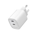 Ładowarka sieciowa Gembird TA-UC-2C-PD45-01-W 2 porty USB-C 45W biała