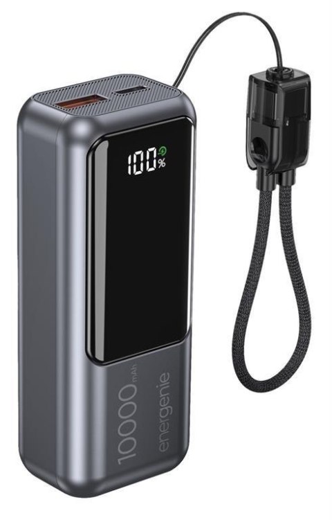 Power Bank Gembird PB10-PD20-LCD-02 10000 mAh QC3.0 PD 20W szary