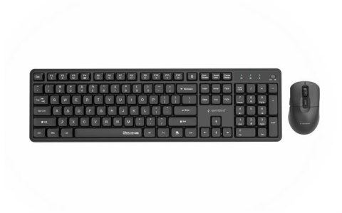 Zestaw bezprzewodowy klawiatura i mysz Gembird KBS-WMS-01 czarny